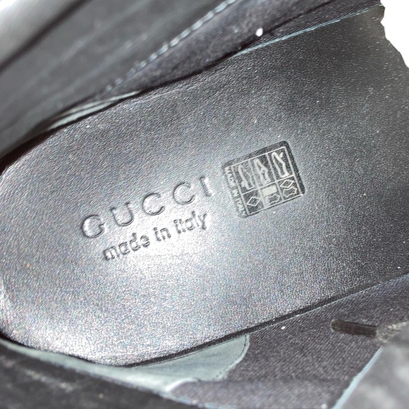Gucci GG Imprime High Top Sneakers Black Patent Leather - Picture 3 of 6